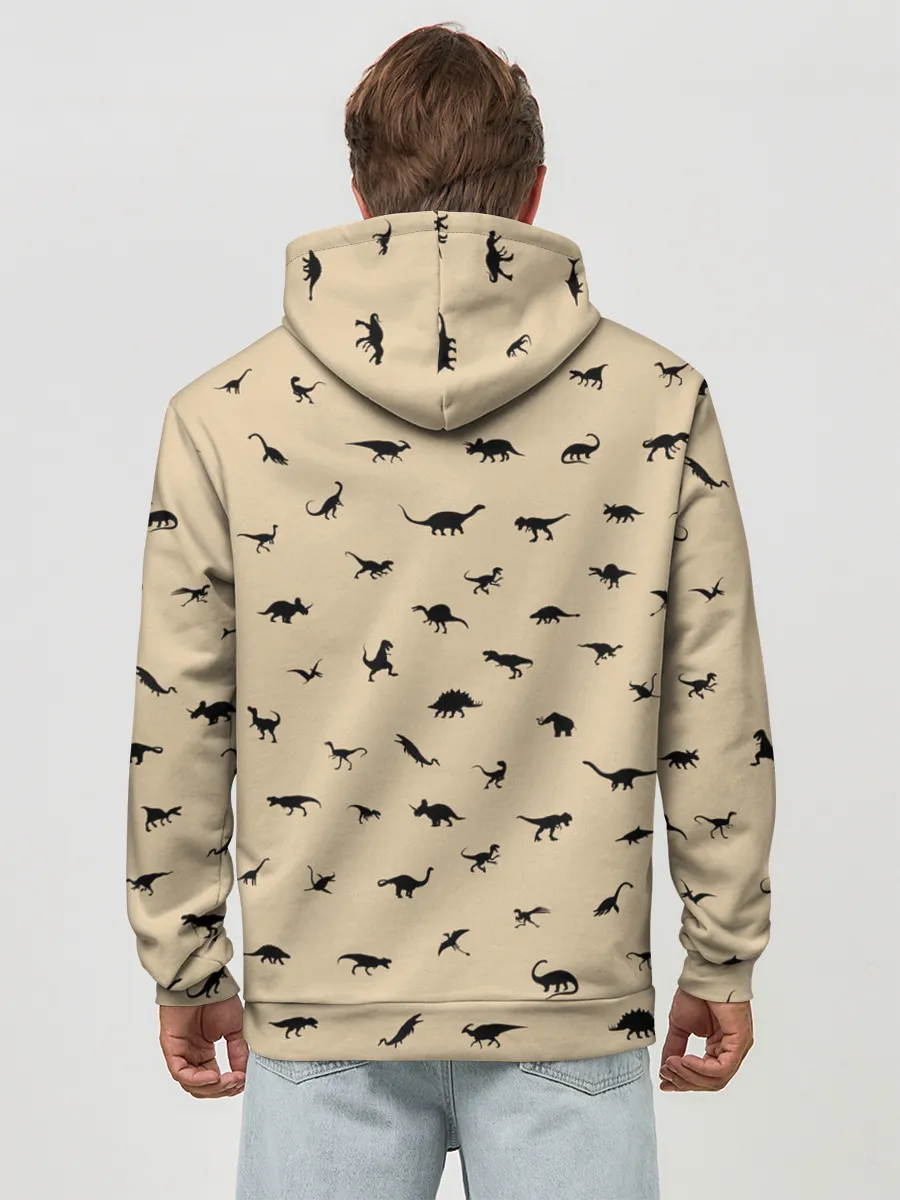 Худи мужской база хлопок / Dinoworld#2