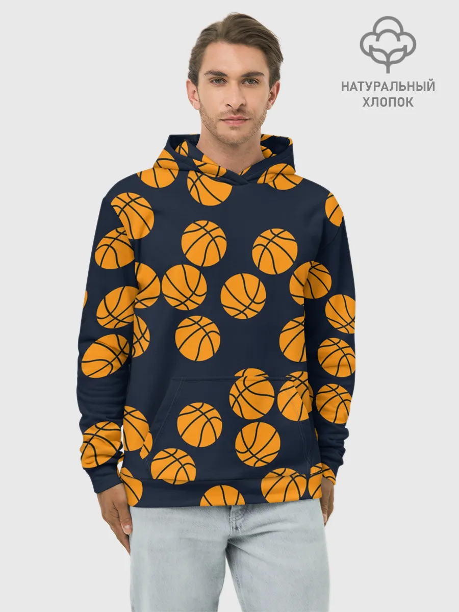 Худи мужской база хлопок / Баскетбольные мячи