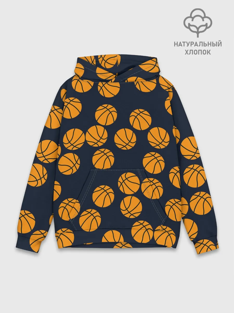 Худи мужской база хлопок / Баскетбольные мячи