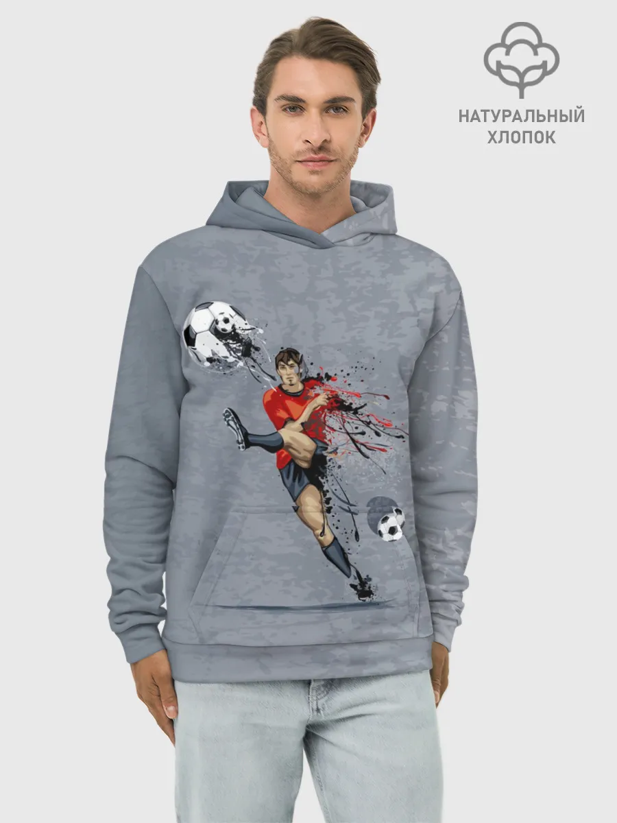 Худи мужской база хлопок / Футбол