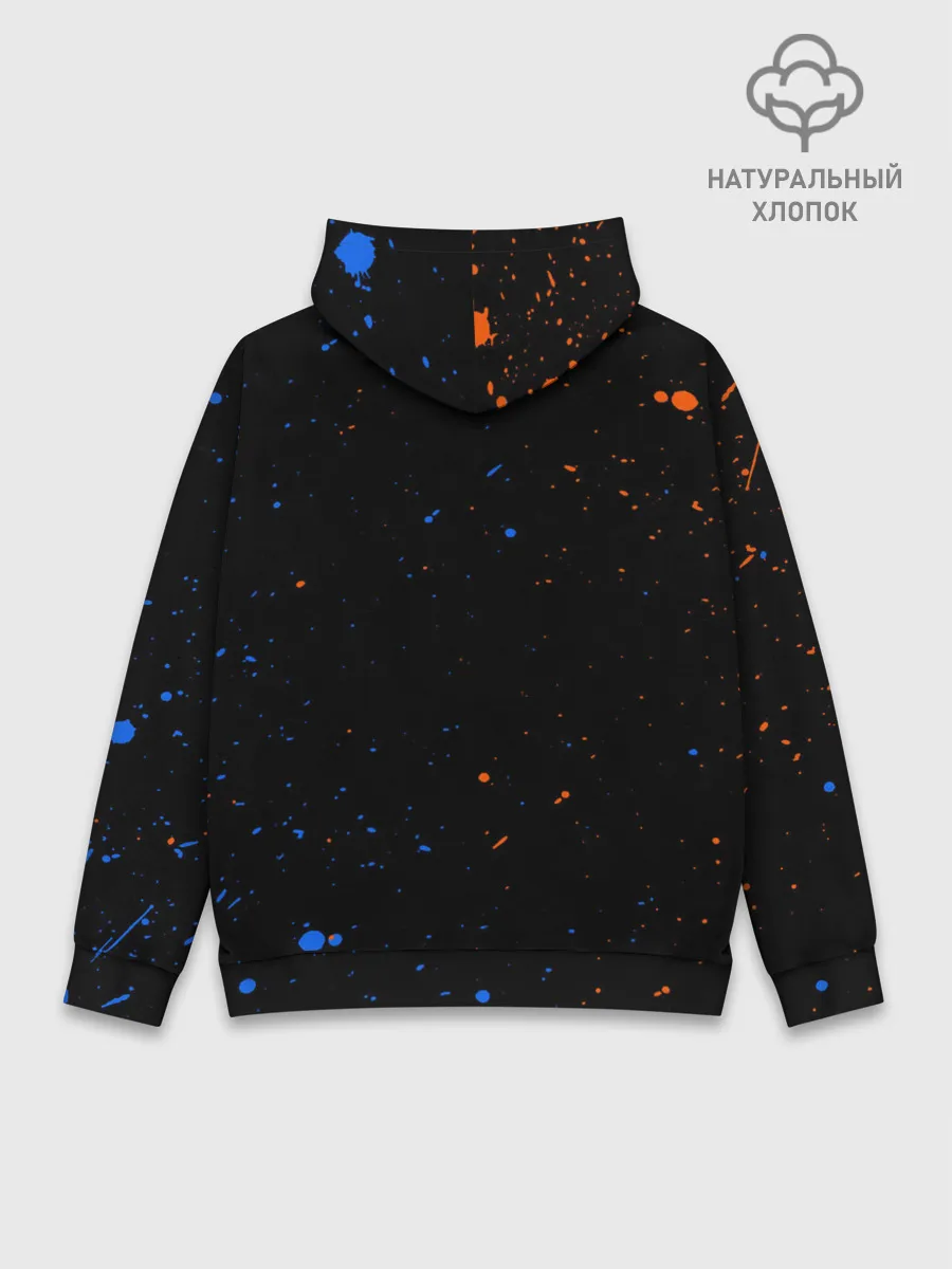 Худи мужской база хлопок / КРАСОЧНЫЙ ВОЛК