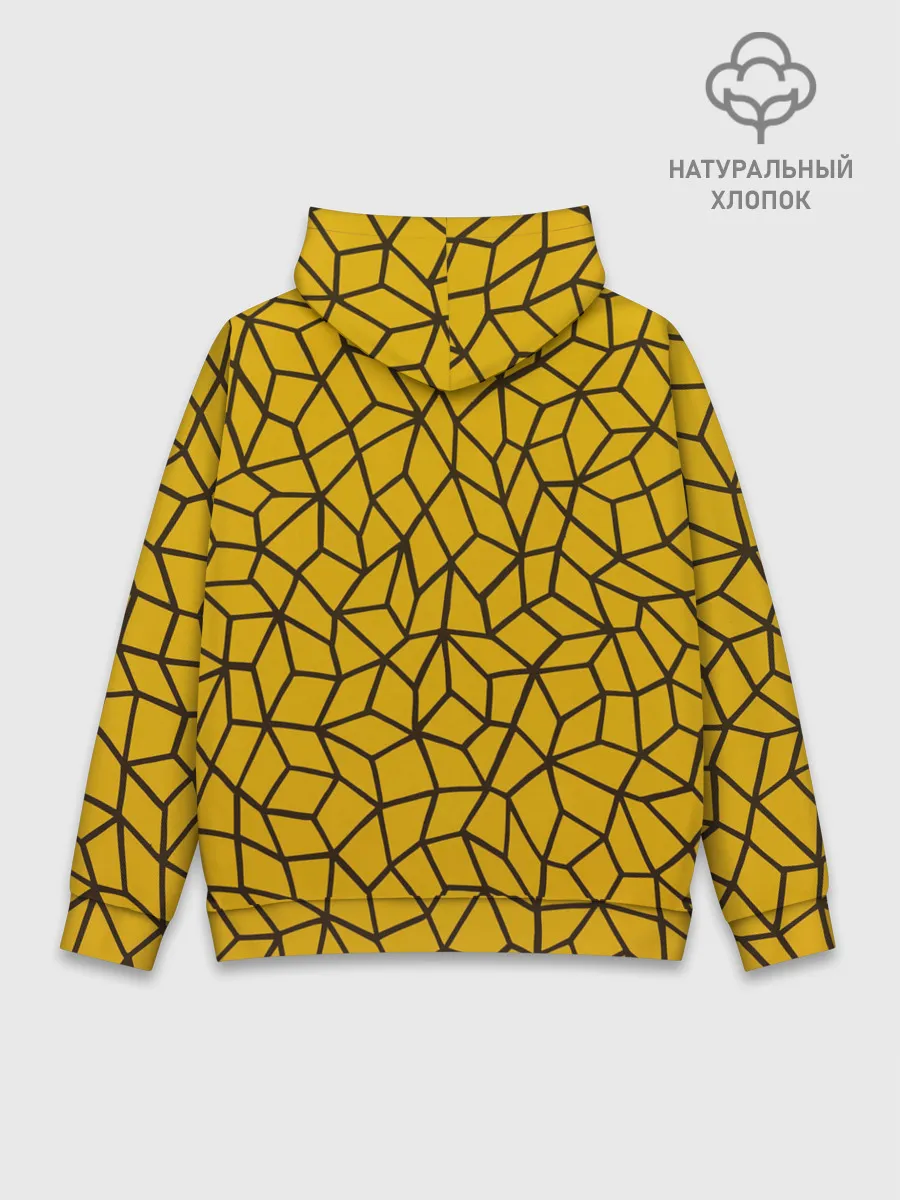 Худи мужской база хлопок / Геометрическая текстура