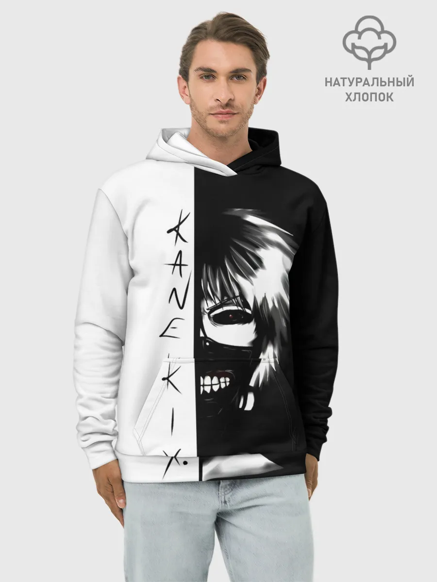 Худи мужской база хлопок / Kaneki X. | Tokyo Ghoul