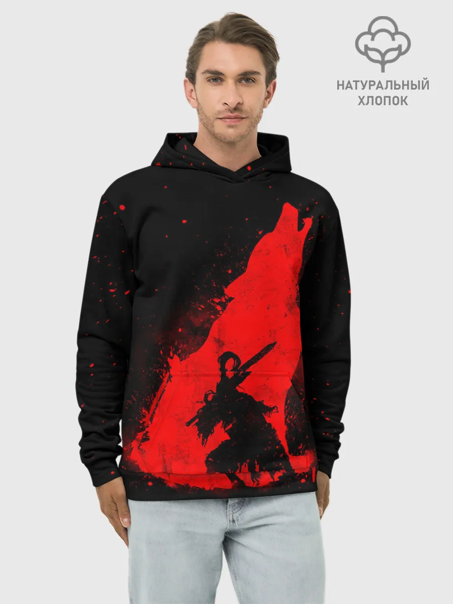 Худи мужской база хлопок / DARK SOULS | ТЁМНЫЕ ДУШИ