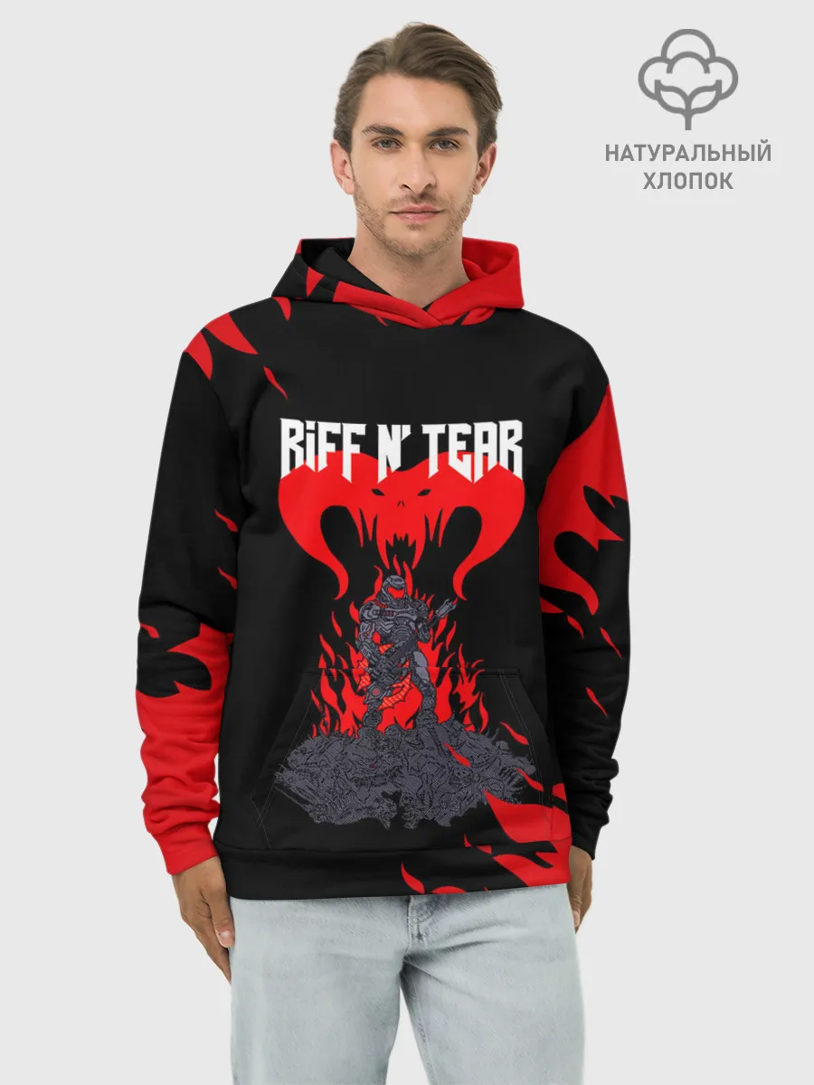 Худи мужской база хлопок / DOOM | ДУМ