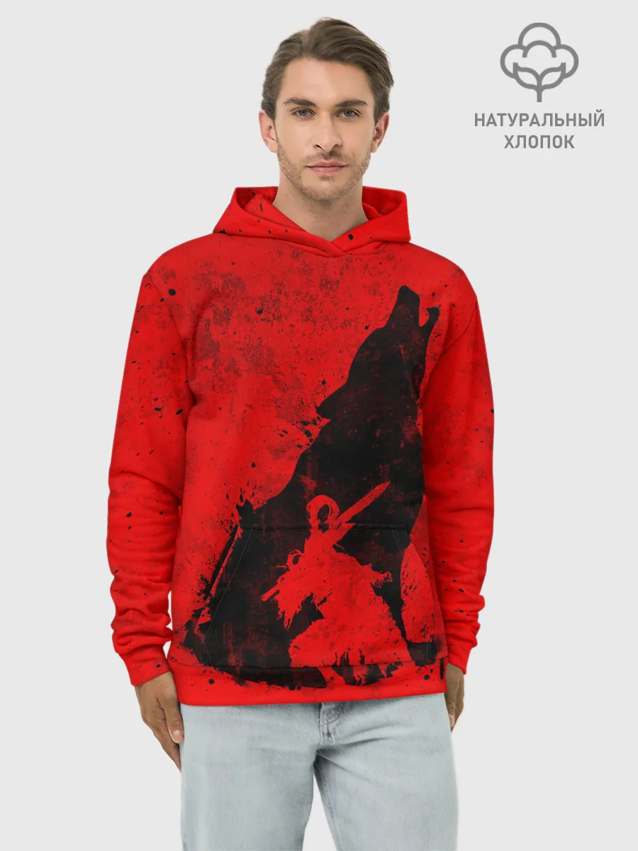 Худи мужской база хлопок / DARK SOULS | ТЁМНЫЕ ДУШИ