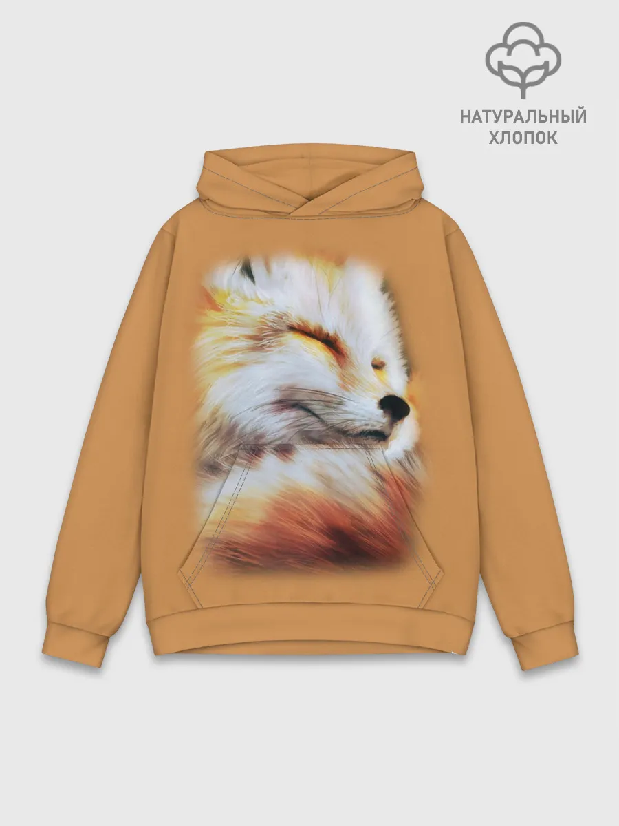 Худи мужской база хлопок / Лисичка