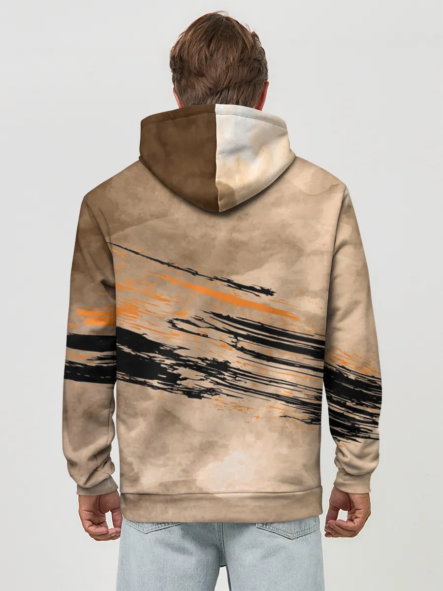 Худи мужской база хлопок / Ни шагу назад!