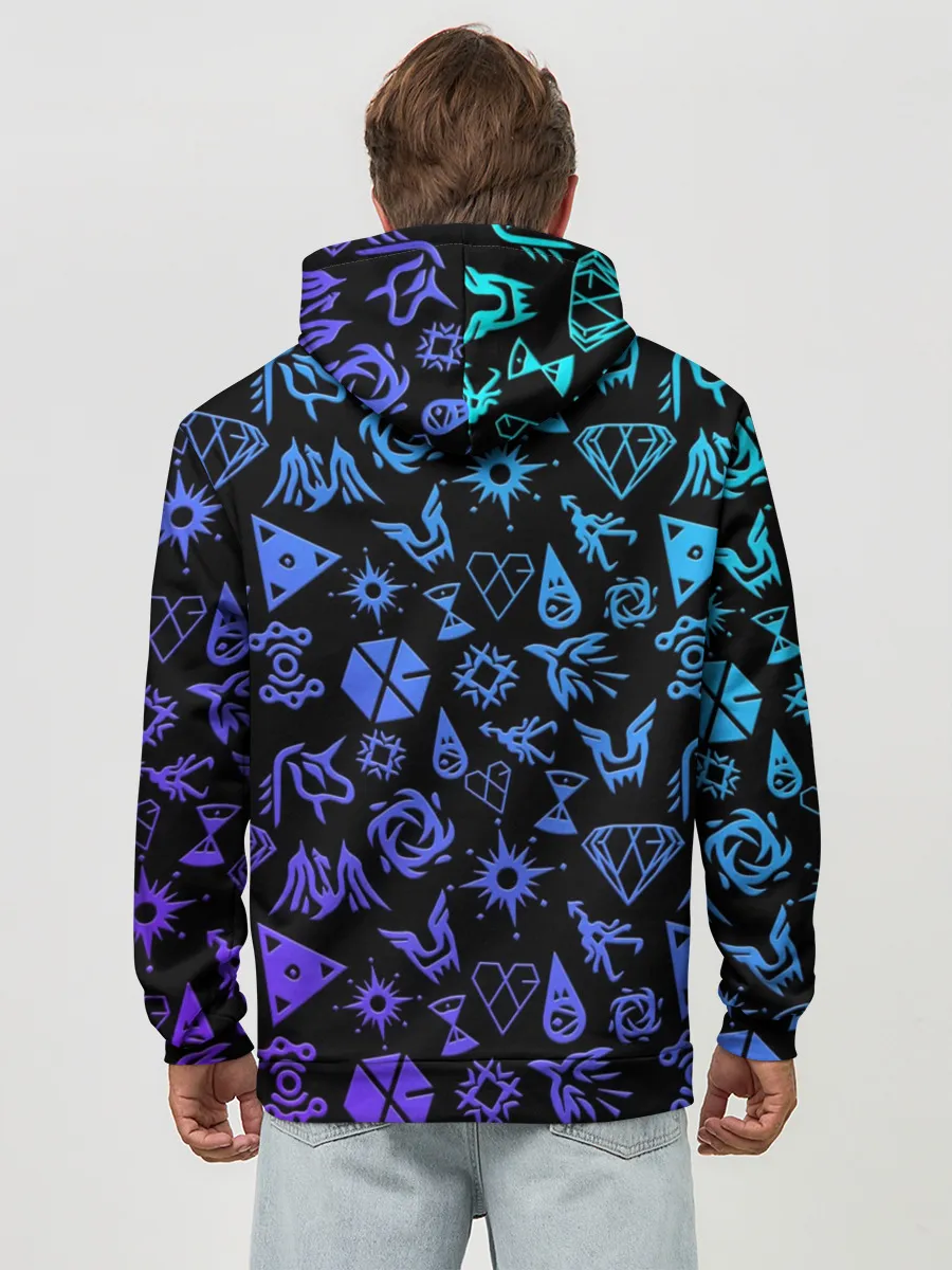 Худи мужской база хлопок / EXO K-POP | LogoBombing