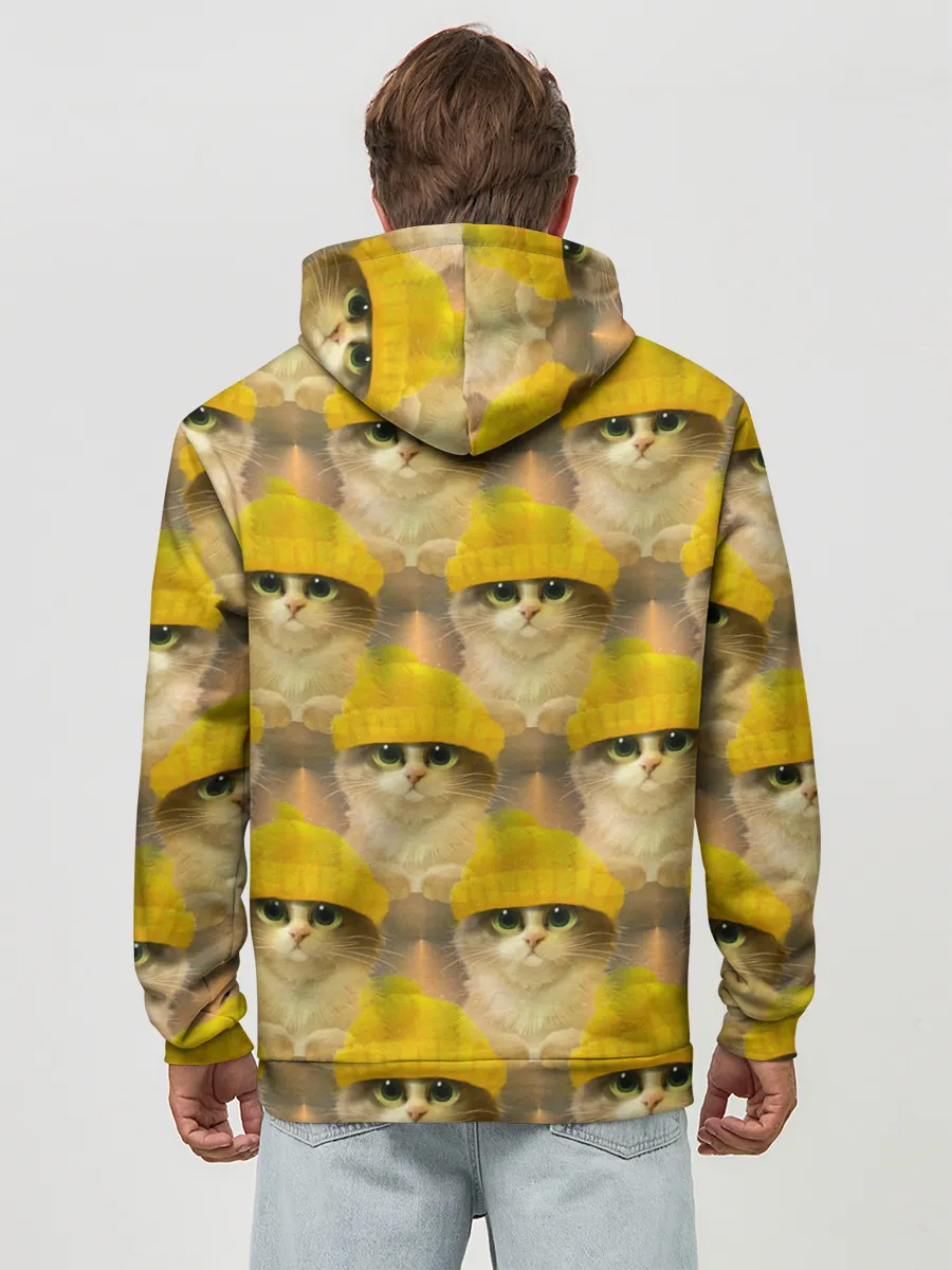 Худи мужской база хлопок / Котята