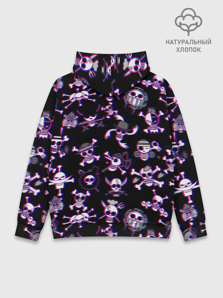 Худи мужской база хлопок / Луффи One Piece | Glitch