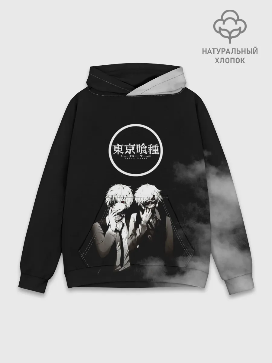 Худи мужской база хлопок / Tokyo Ghoul двое гулей