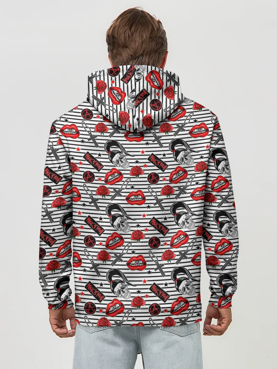 Худи мужской база хлопок / Rocknroll