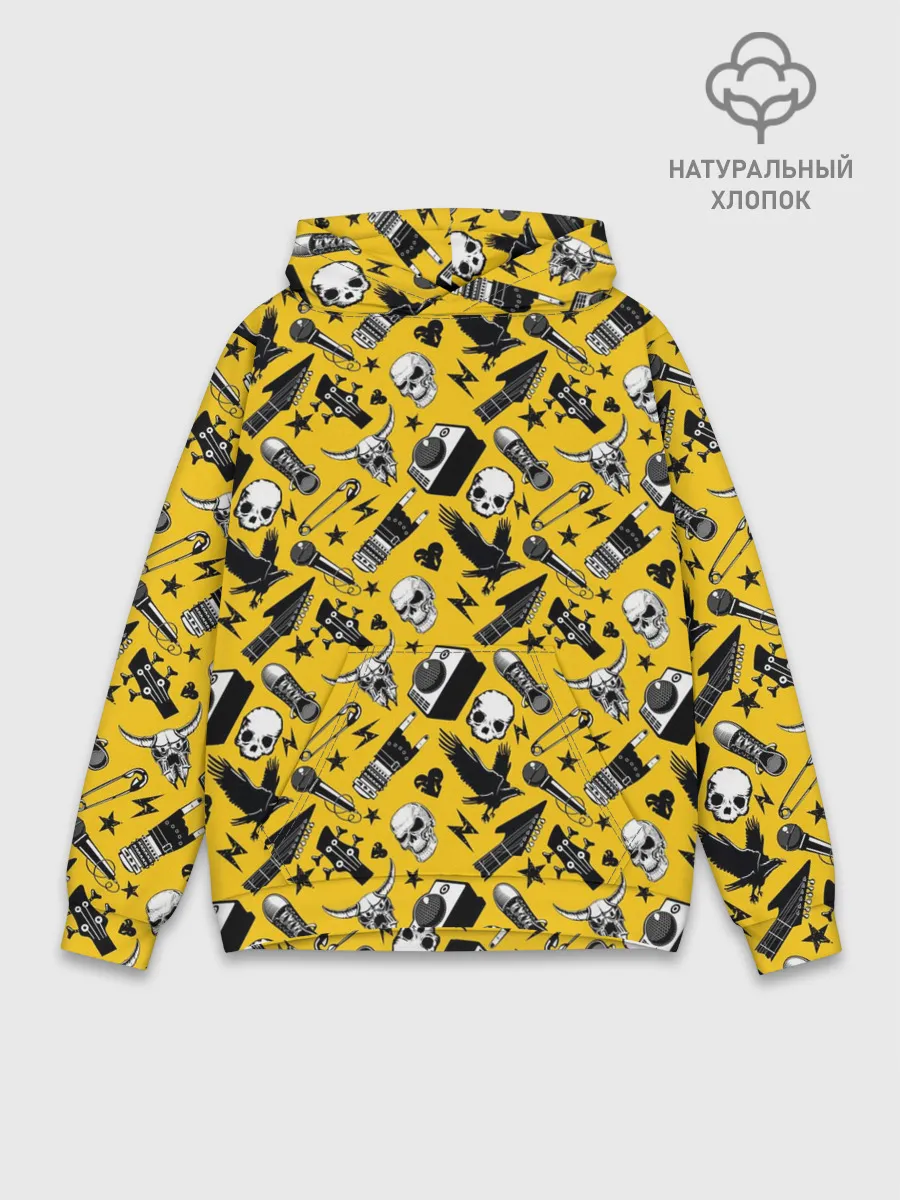 Худи мужской база хлопок / Рок