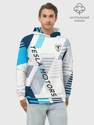 Худи мужской база хлопок / Tesla