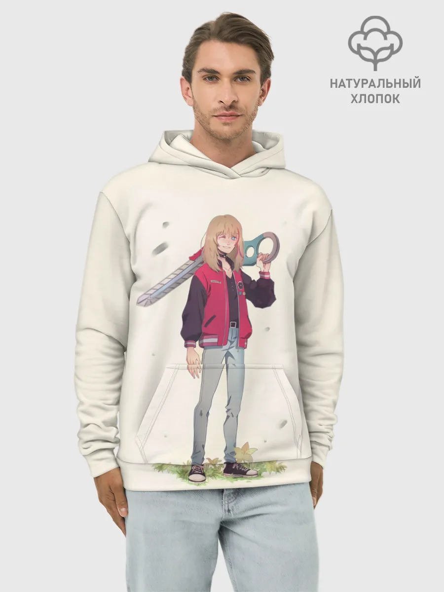 Худи мужской база хлопок / Кавай