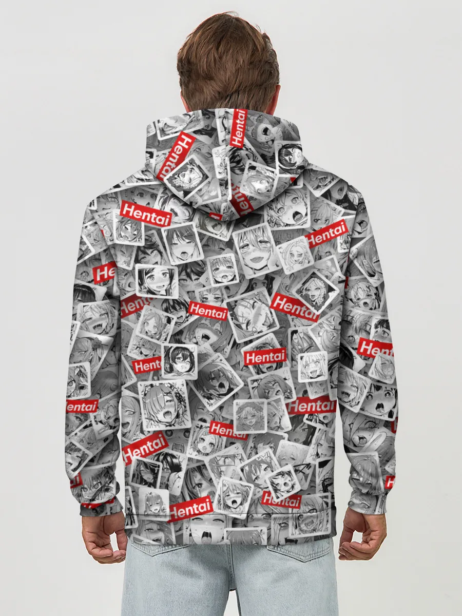 Худи мужской база хлопок / Hentai senpai