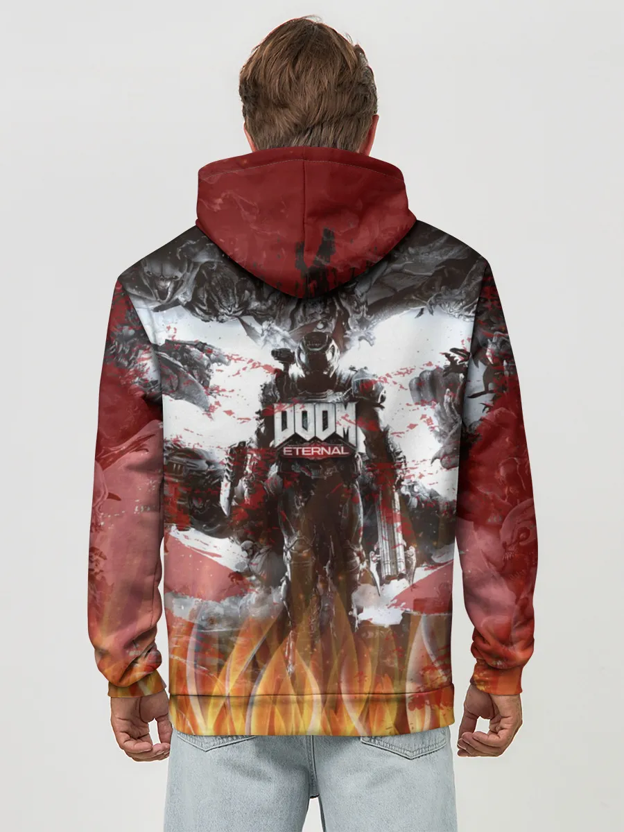Худи мужской база хлопок / Doom Ethernal Ancient Gods