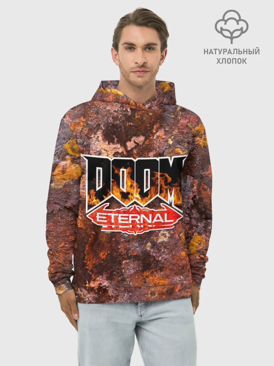 Худи мужской база хлопок / DOOM Eternal