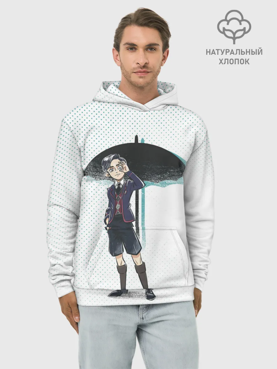 Худи мужской база хлопок / Пятый из Академии