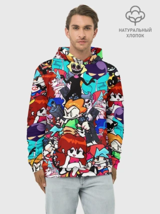 Худи мужской база хлопок / FRIDAY NIGHT FUNKIN