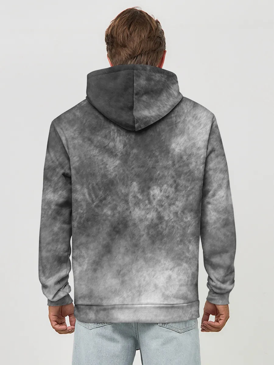 Худи мужской база хлопок / Cartoon cat