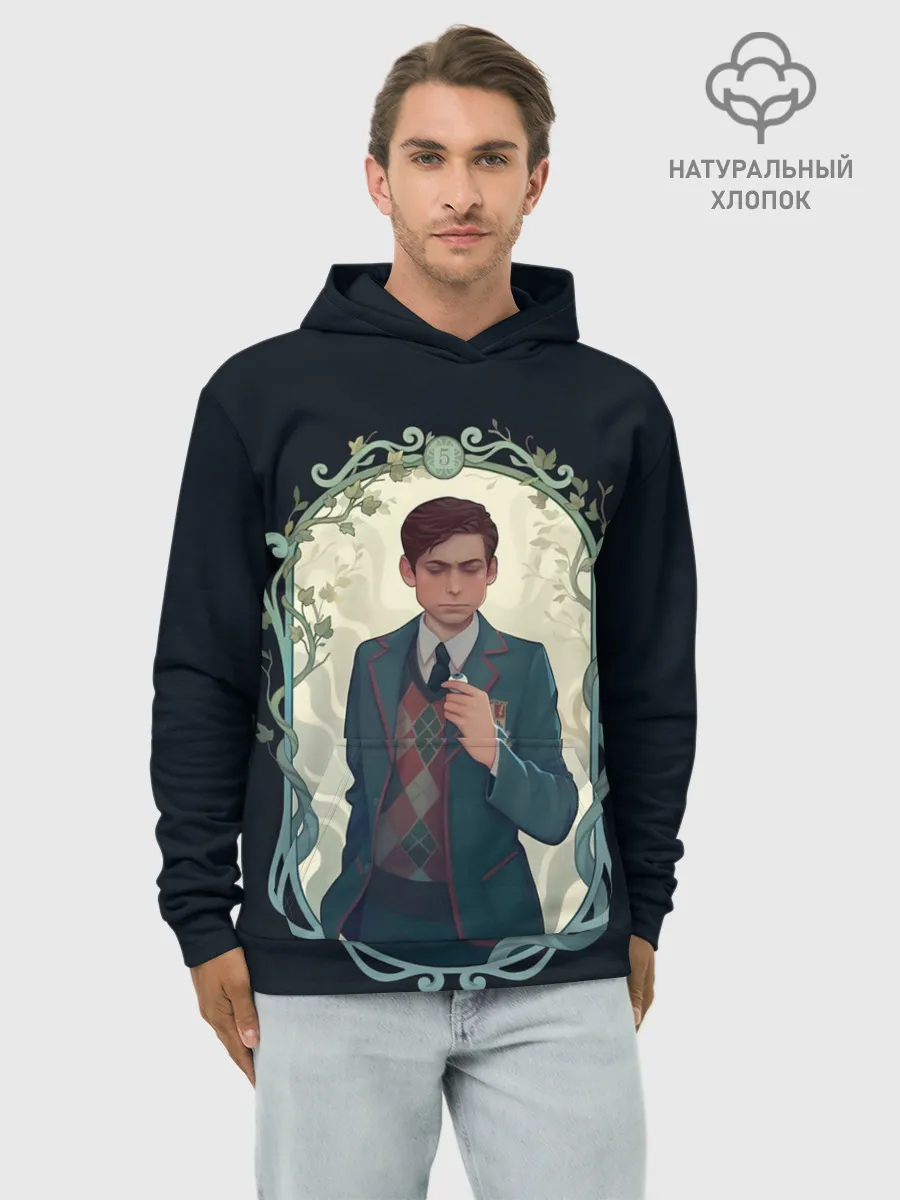 Худи мужской база хлопок / Пятый в рамке