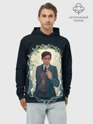 Худи мужской база хлопок / Пятый в рамке