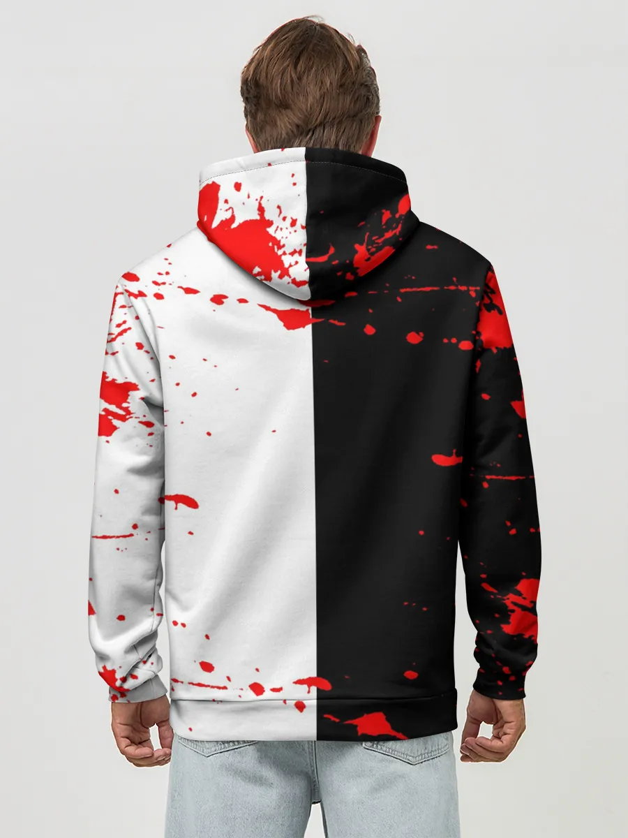 Худи мужской база хлопок / monokuma с молотком