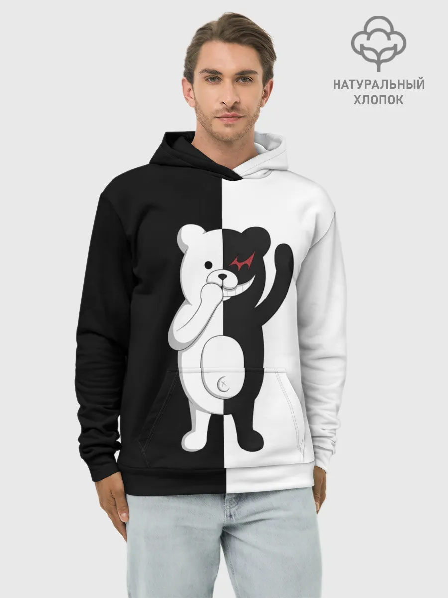 Худи мужской база хлопок / МЕДВЕДЬ МОНОКУМА