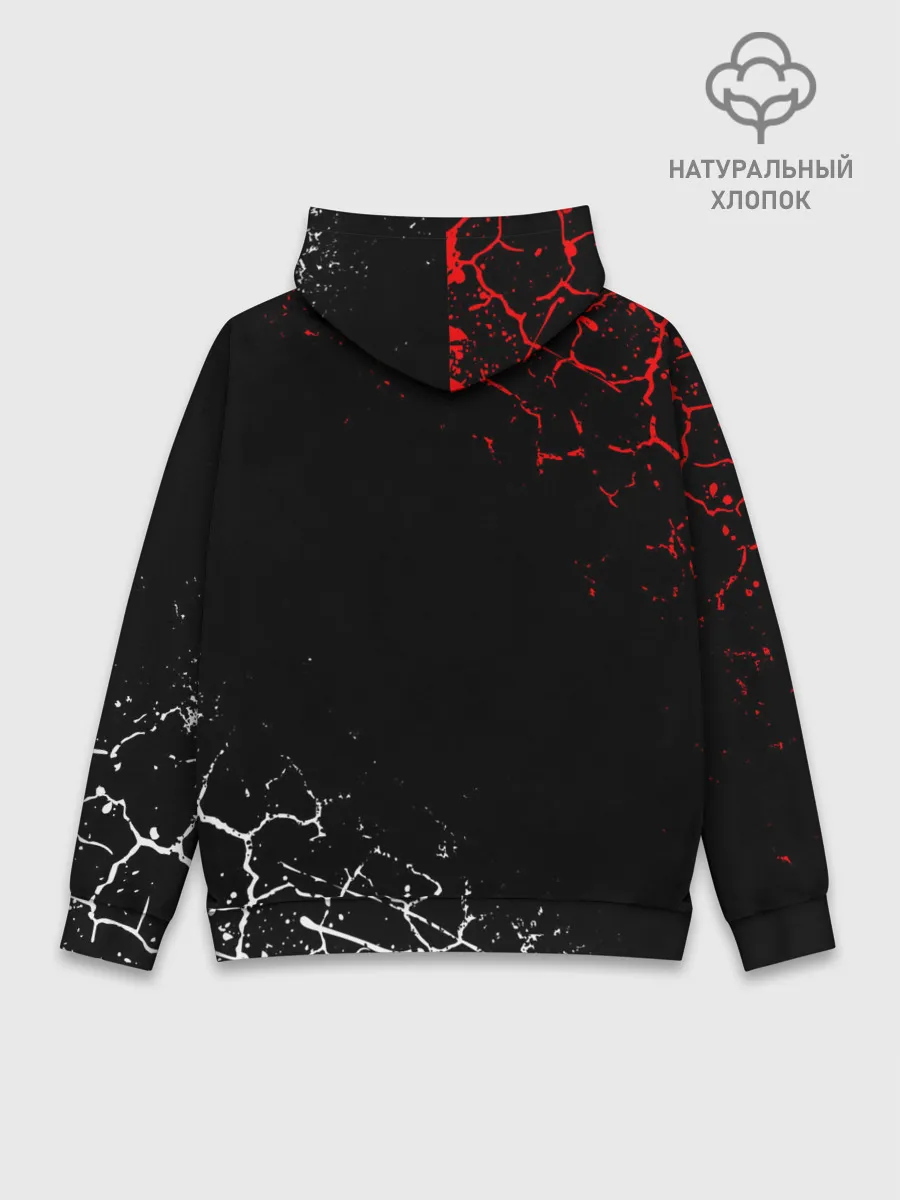 Худи мужской база хлопок / Кулаки Сайтамы