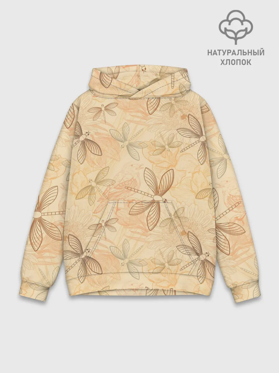 Худи мужской база хлопок / Стрекоза