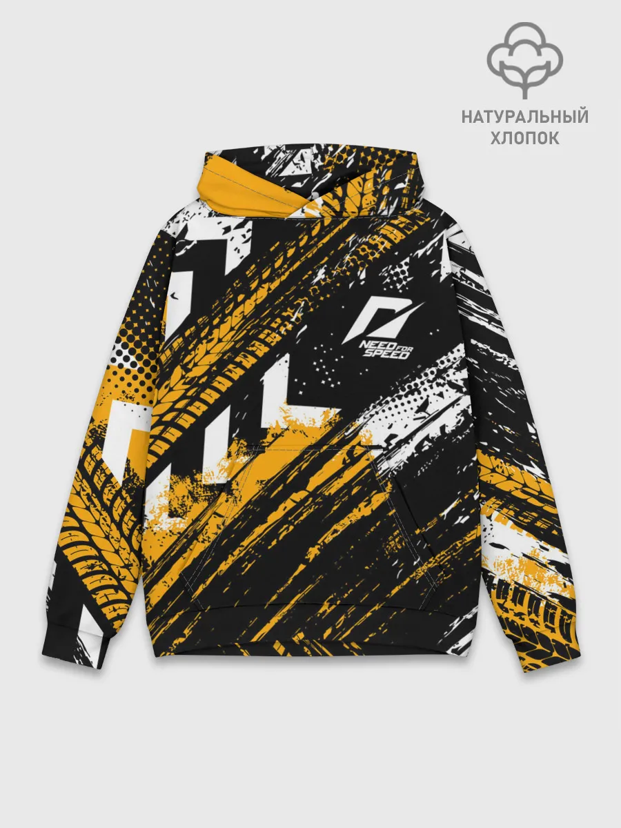 Худи мужской база хлопок / NEED FOR SPEED