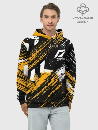 Худи мужской база хлопок / NEED FOR SPEED