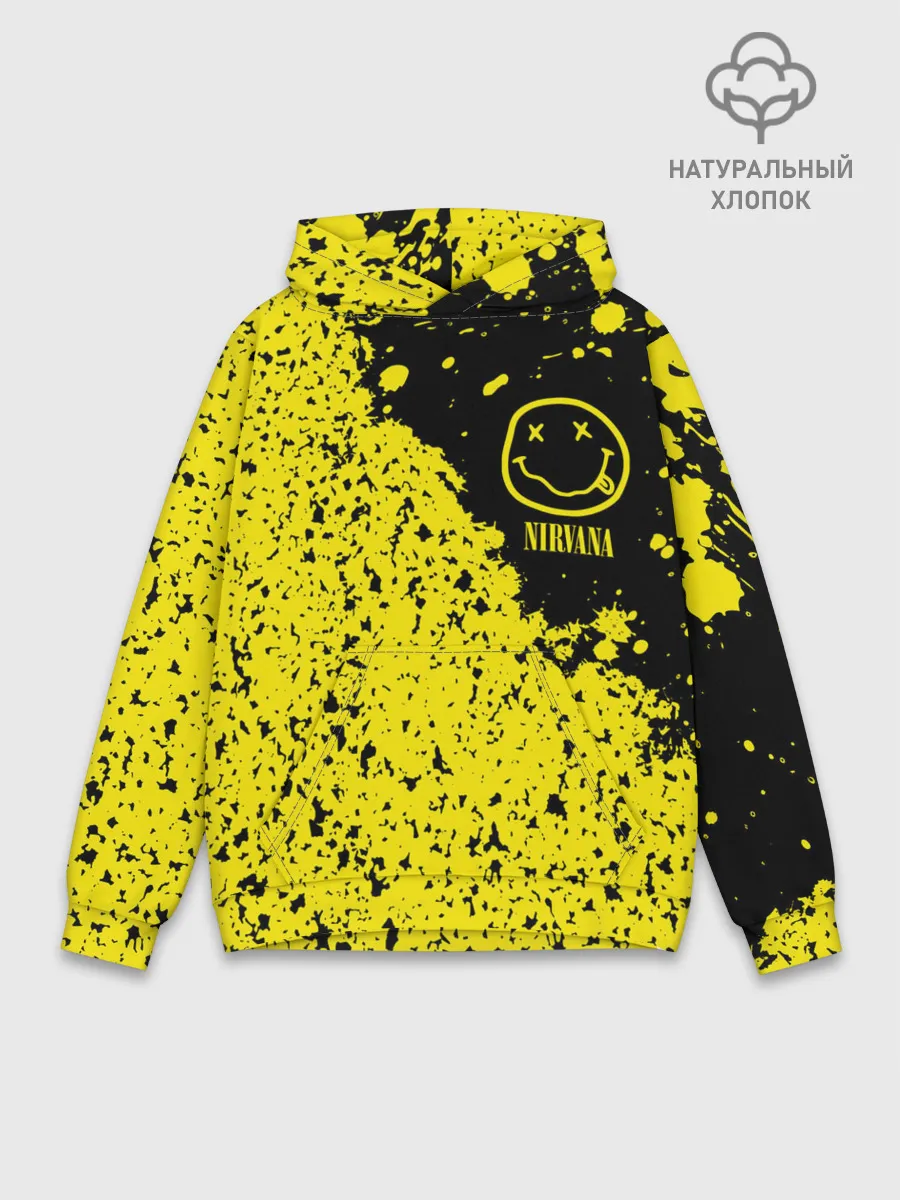 Худи мужской база хлопок / NIRVANA / НИРВАНА