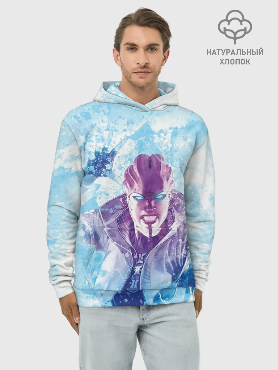 Худи мужской база хлопок / масс эффект