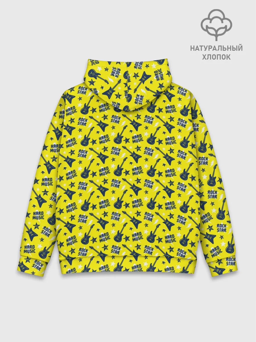 Худи мужской база хлопок / Рок-звезда