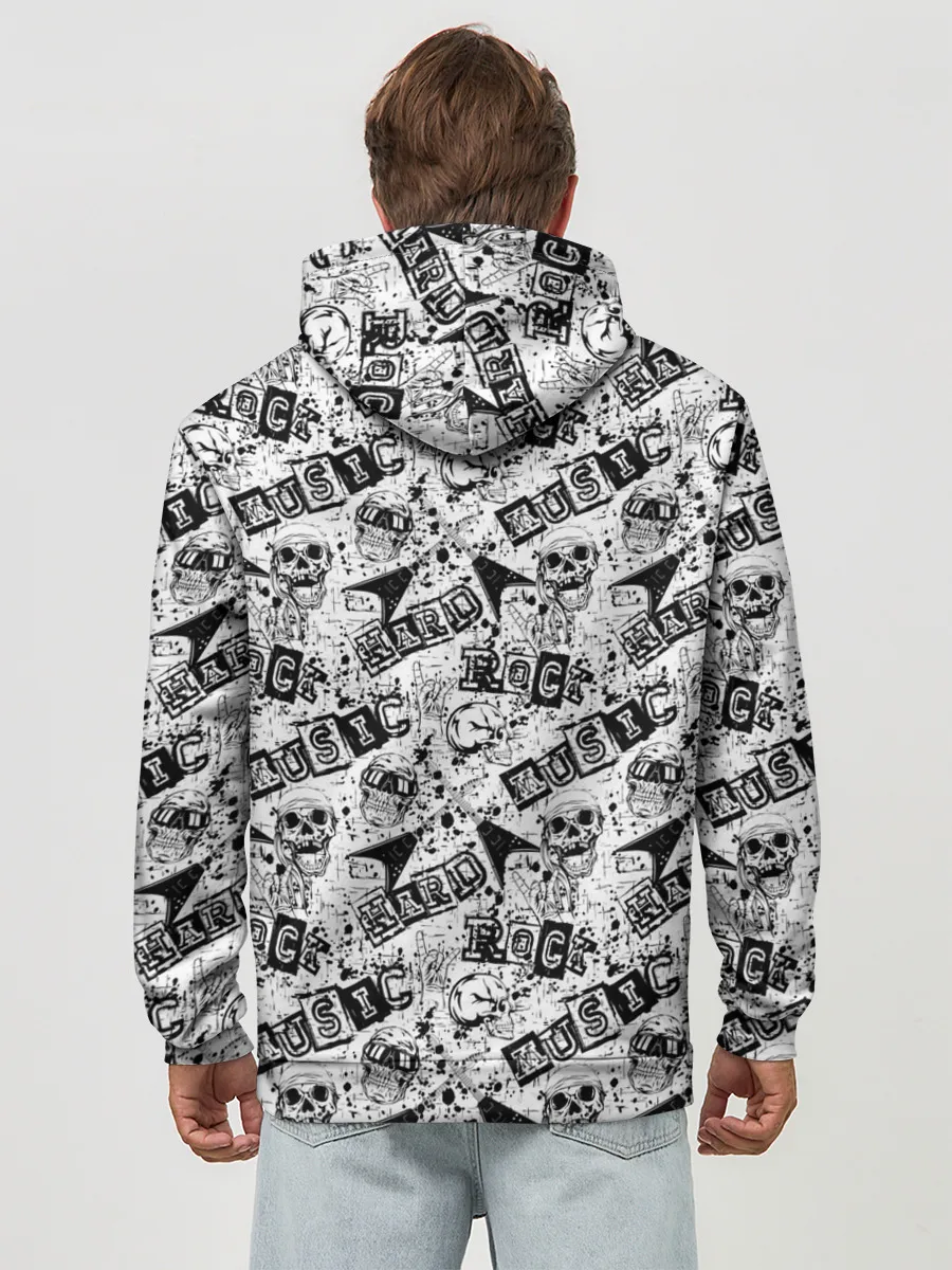 Худи мужской база хлопок / Rock music