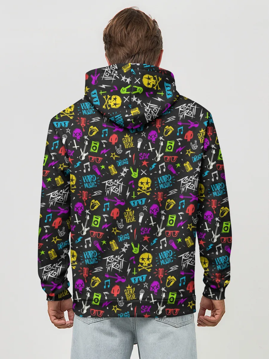 Худи мужской база хлопок / Рокер