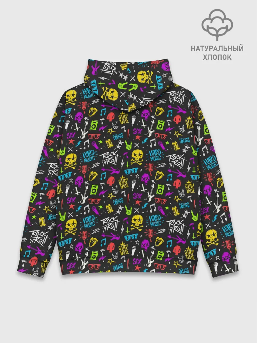 Худи мужской база хлопок / Рокер