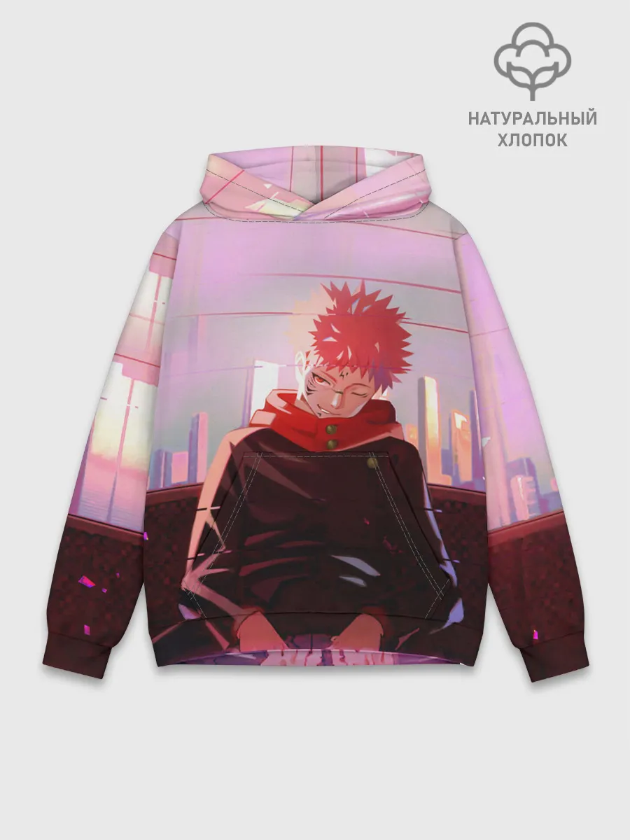 Худи мужской база хлопок / JUJUTSU KAISEN | МАГИЧЕСКАЯ БИ