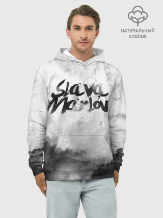 Худи мужской база хлопок / SLAVA MARLOW