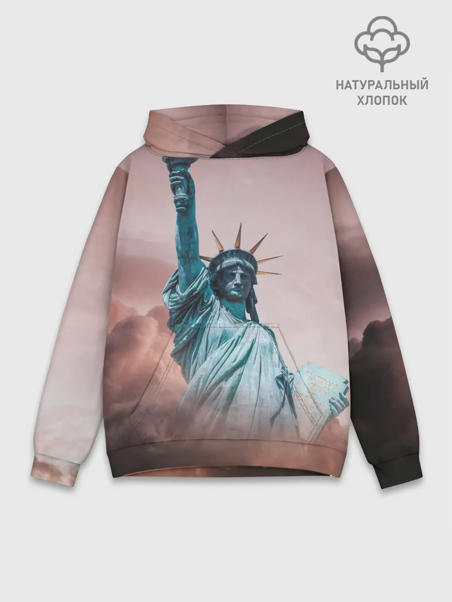 Худи мужской база хлопок / Статуя свободы