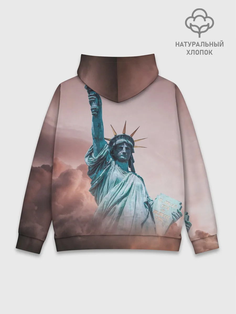 Худи мужской база хлопок / Статуя свободы