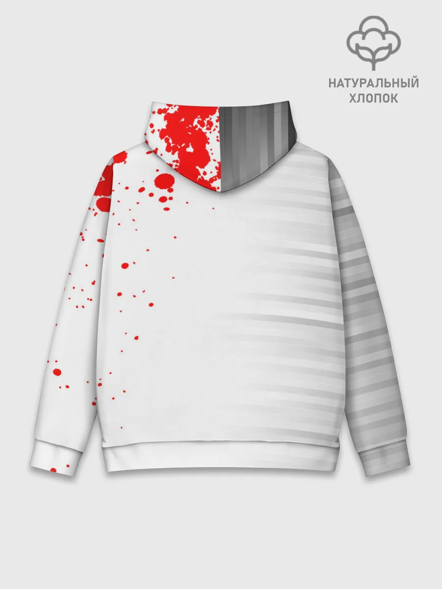 Худи мужской база хлопок / Kaneki Ken красные капли