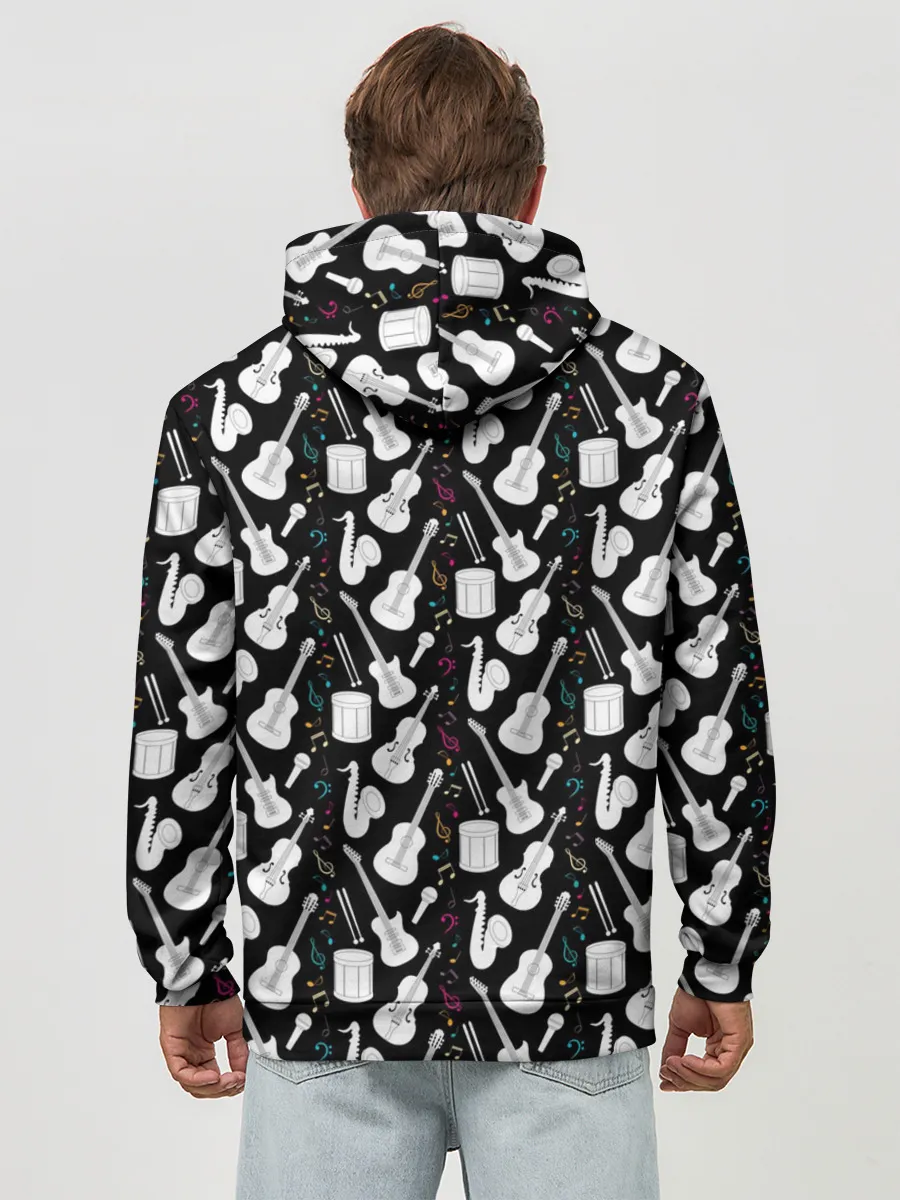 Худи мужской база хлопок / Музыкальные Инструменты