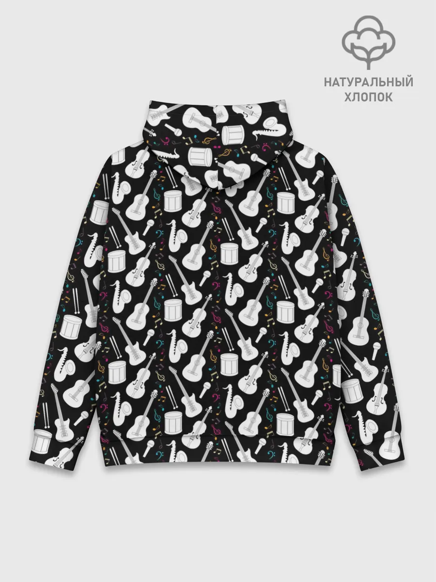 Худи мужской база хлопок / Музыкальные Инструменты