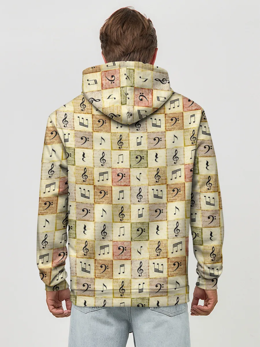 Худи мужской база хлопок / Музыкант