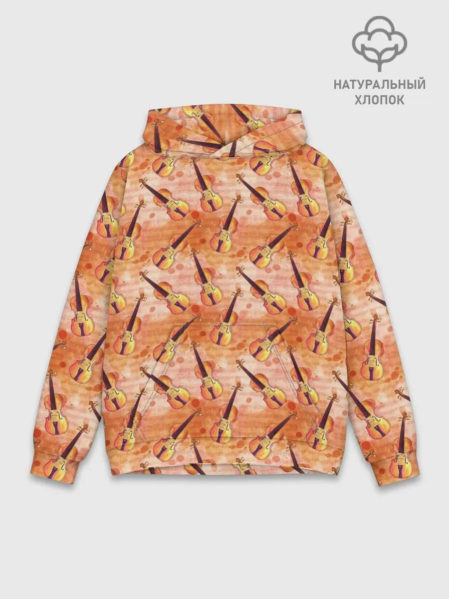 Худи мужской база хлопок / Скрипач