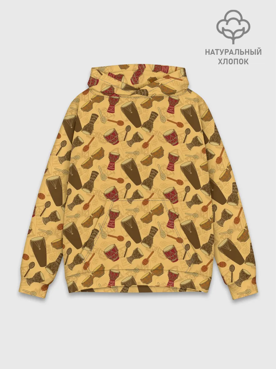 Худи мужской база хлопок / Ударные Инструменты